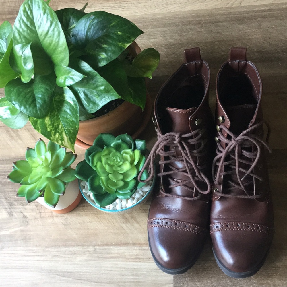 H&M Boots Lace Up Size 6 Euro 36